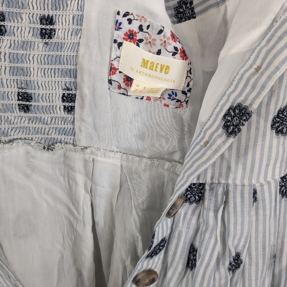 Anthropologie Maeve sundress button front bustier style bodice size 4 - Picture 2 of 5